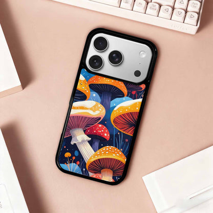 iPhone 17 Pro Case — Vivid Winter Mushroom Seamless Cartoon Cute, Custom Phone Case
