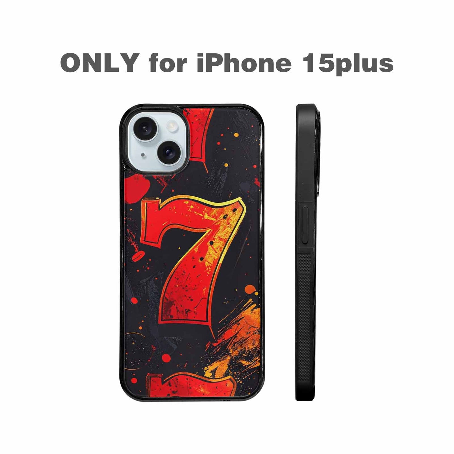 iPhone 15 Plus Case — Dice And Casino Pattern Seamless Repeat, Original Design Phone Case