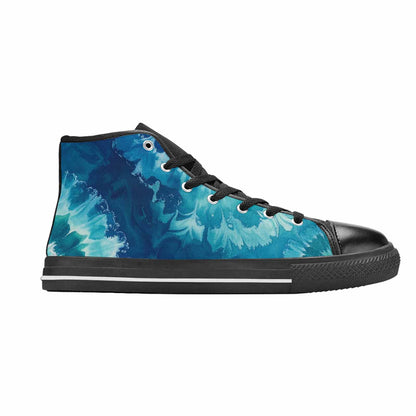 MEN'S Tie Dye - High Top Canvas Y2K Custom Shoes