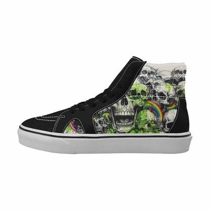 MEN'S Rainbow From Skull S High Top Canvas Dreamlike Shoes