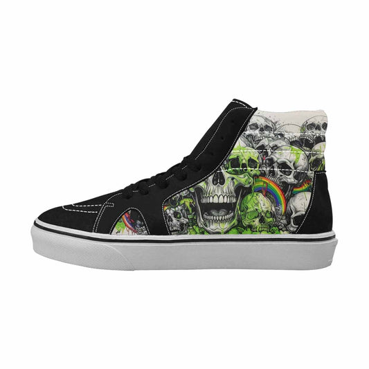 MEN'S Rainbow From Skull S High Top Canvas Dreamlike Shoes