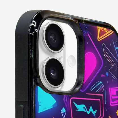 iPhone 16 Plus Case — 80s Retro Motif 80s Retro Motifs, Custom Art Phone Cover