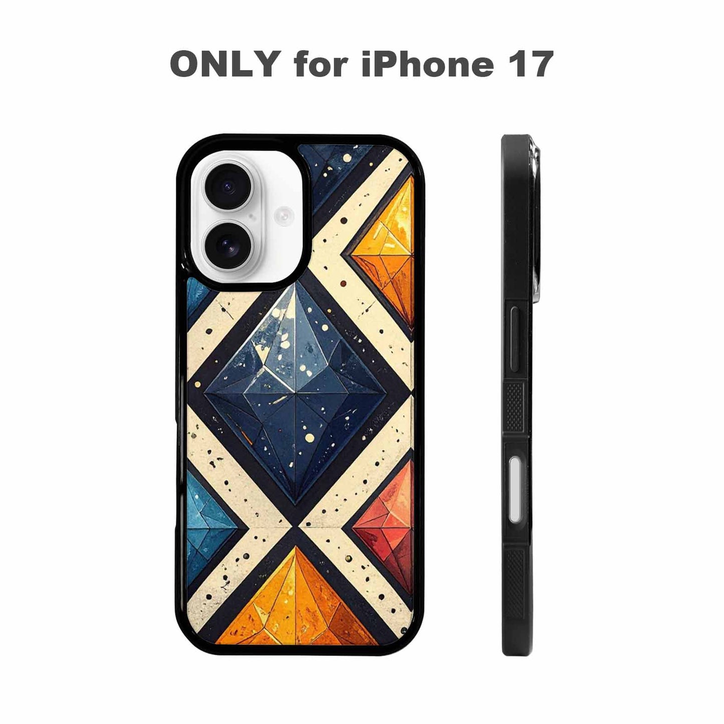 iPhone 17 Case — Vintage Summer Diamond Retro Vintage, Unique Phone Case Design