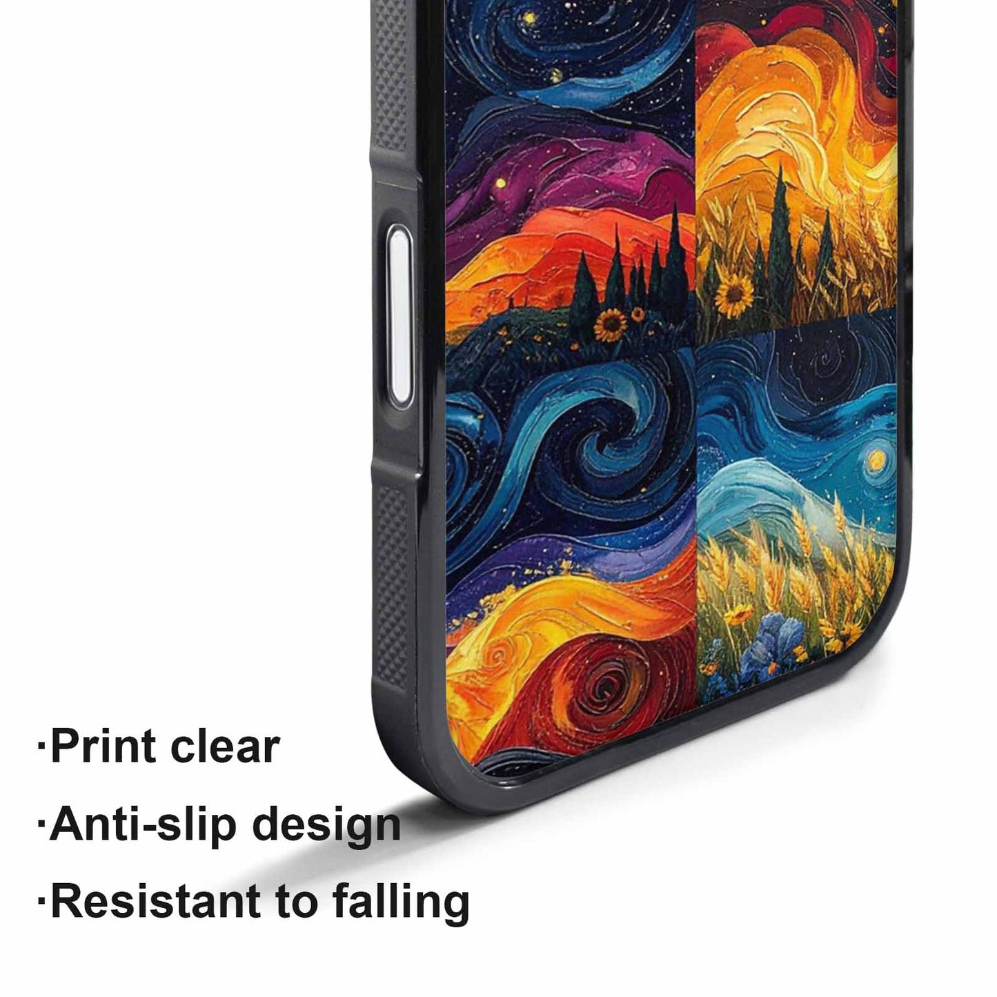 iPhone 17 Pro Case — Small Van Gogh Style Swirl Galaxy, Original Design Phone Case