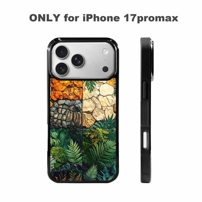 iPhone 17 Pro Max Case — Small Dinosaur Silhouette Pattern, Original Art, Custom Phone Case