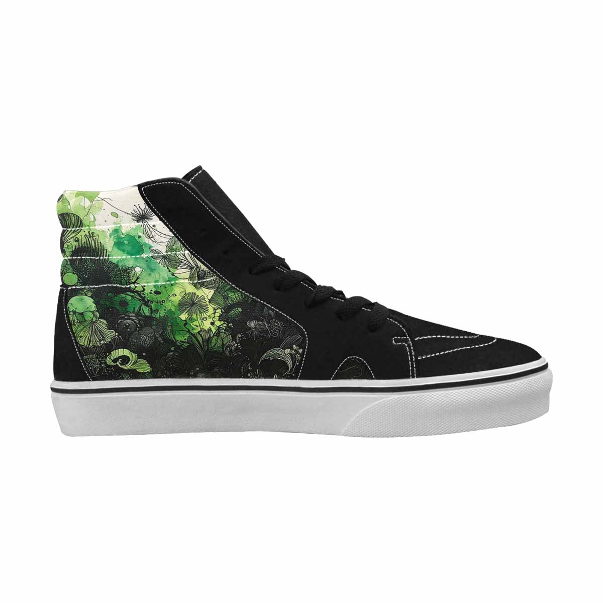 MEN'S Sea Creature Burst High Top Canvas Neon Fantasy Shoes