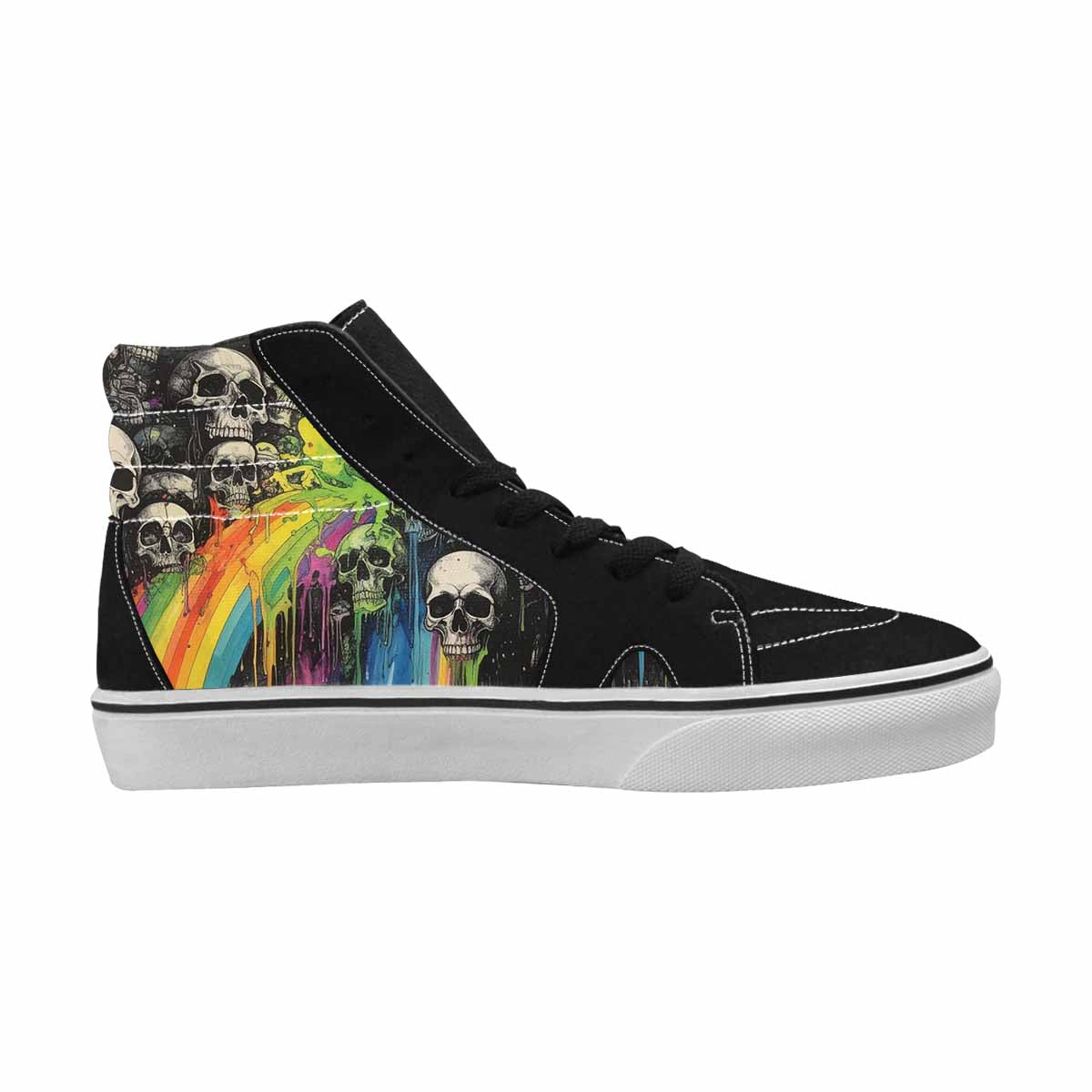 MEN'S Rainbow From Skull S High Top Canvas Dreamcore Shoes
