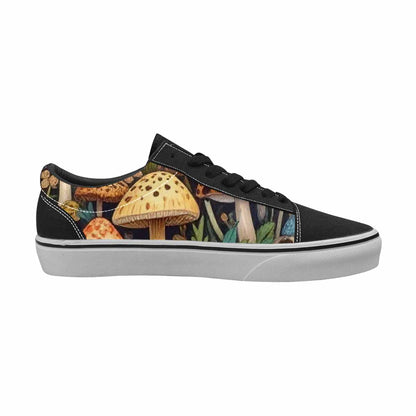 WOMEN'S Mushrooms Lace-Up Canvas Surreal Custom Shoes