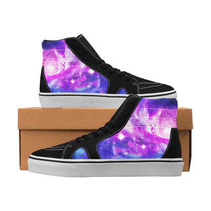 WOMEN'S Galaxy Art Out Space High Top Skateboarding Vivid Custom Shoes