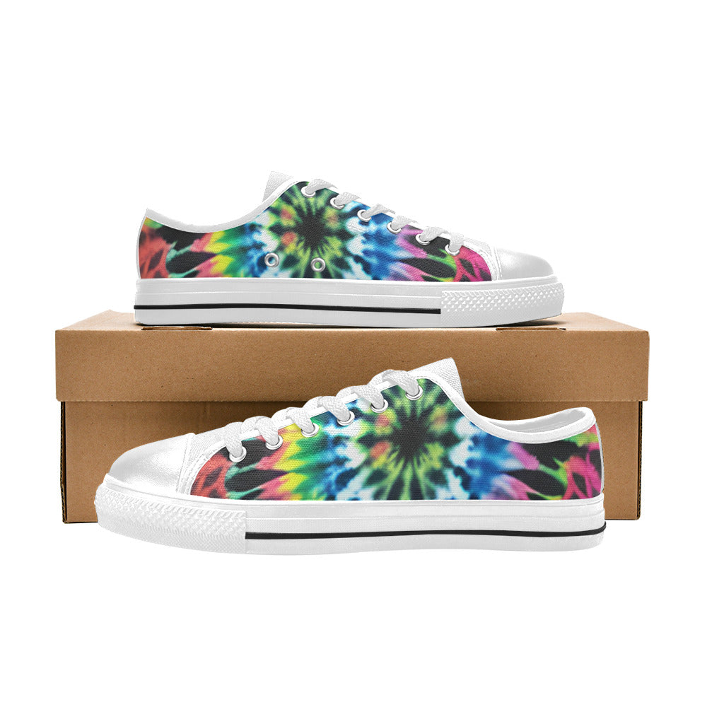 WOMEN'S Cc Tie Dye Art Canvas Aesthetic Custom Sneakers