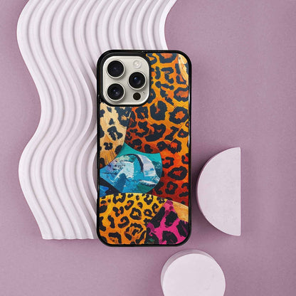 iPhone 16 Pro Max Case — Full Color Vibrant Animal Print Animal, Personalized Phone Case