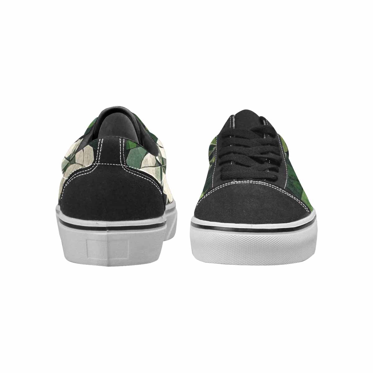 MEN'S Aromantic Flag Color Canvas Lace-Up Aesthetic Shoes
