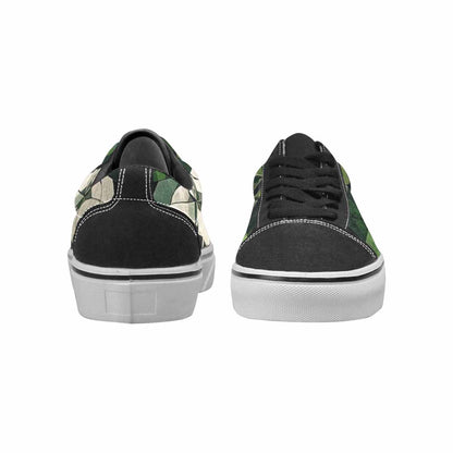 MEN'S Aromantic Flag Color Canvas Lace-Up Aesthetic Shoes