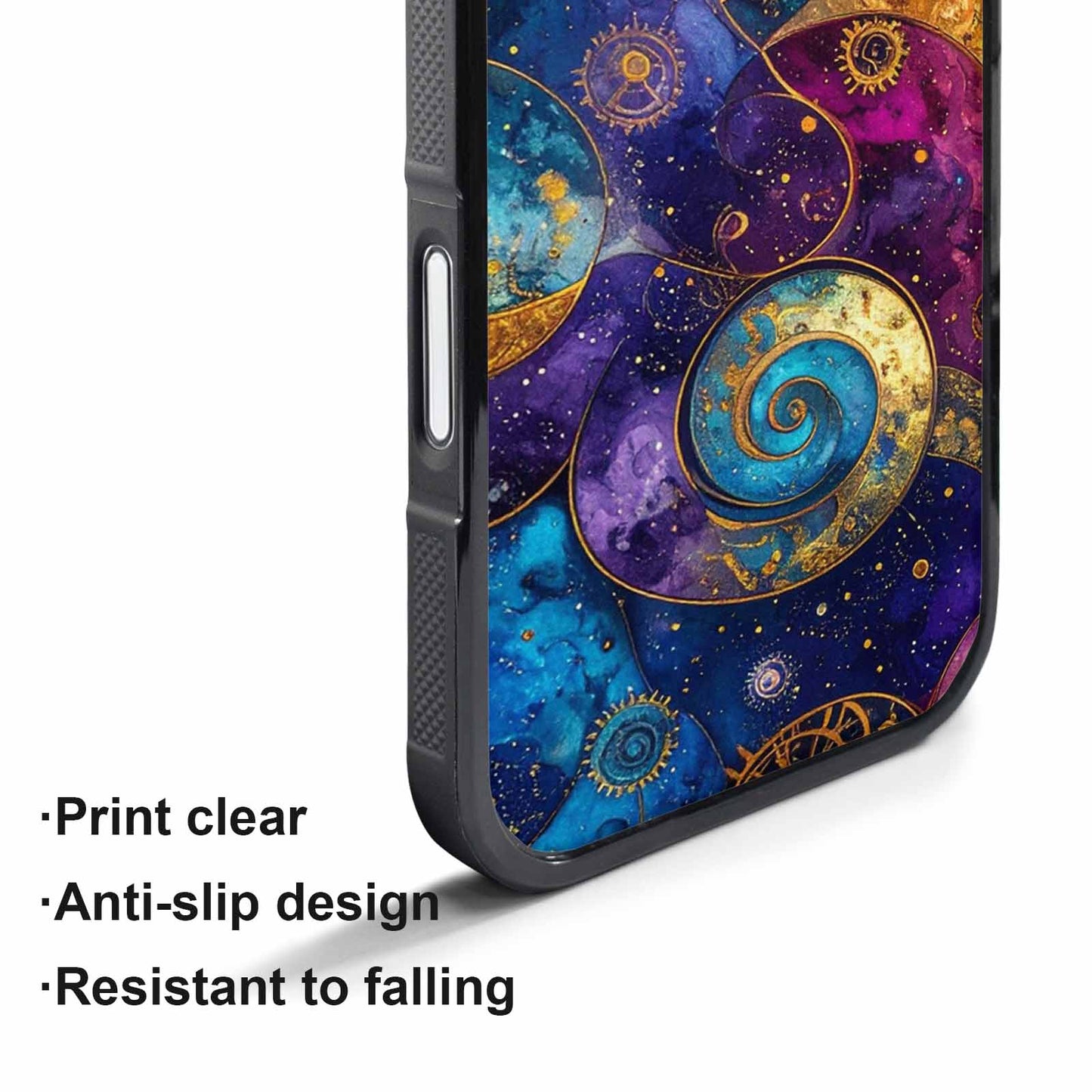 iPhone 17 Pro Case — Steampunk Galaxy Art Seamless Pattern Galaxy, Custom Art Phone Cover