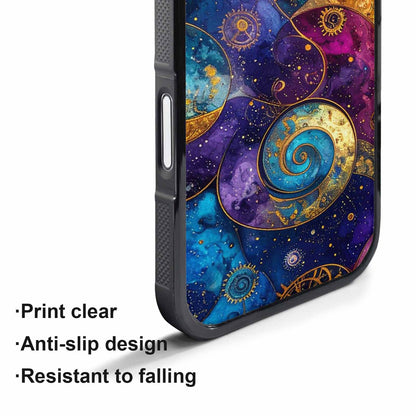 iPhone 17 Pro Case — Steampunk Galaxy Art Seamless Pattern Galaxy, Custom Art Phone Cover