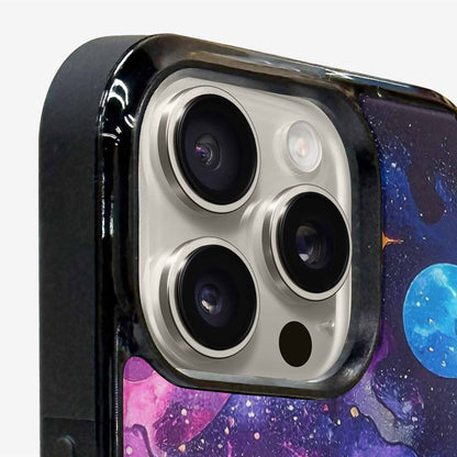iPhone 16 Pro Case — Cosmic Creature And Object Mashup Pattern, Custom Made Phone Cover