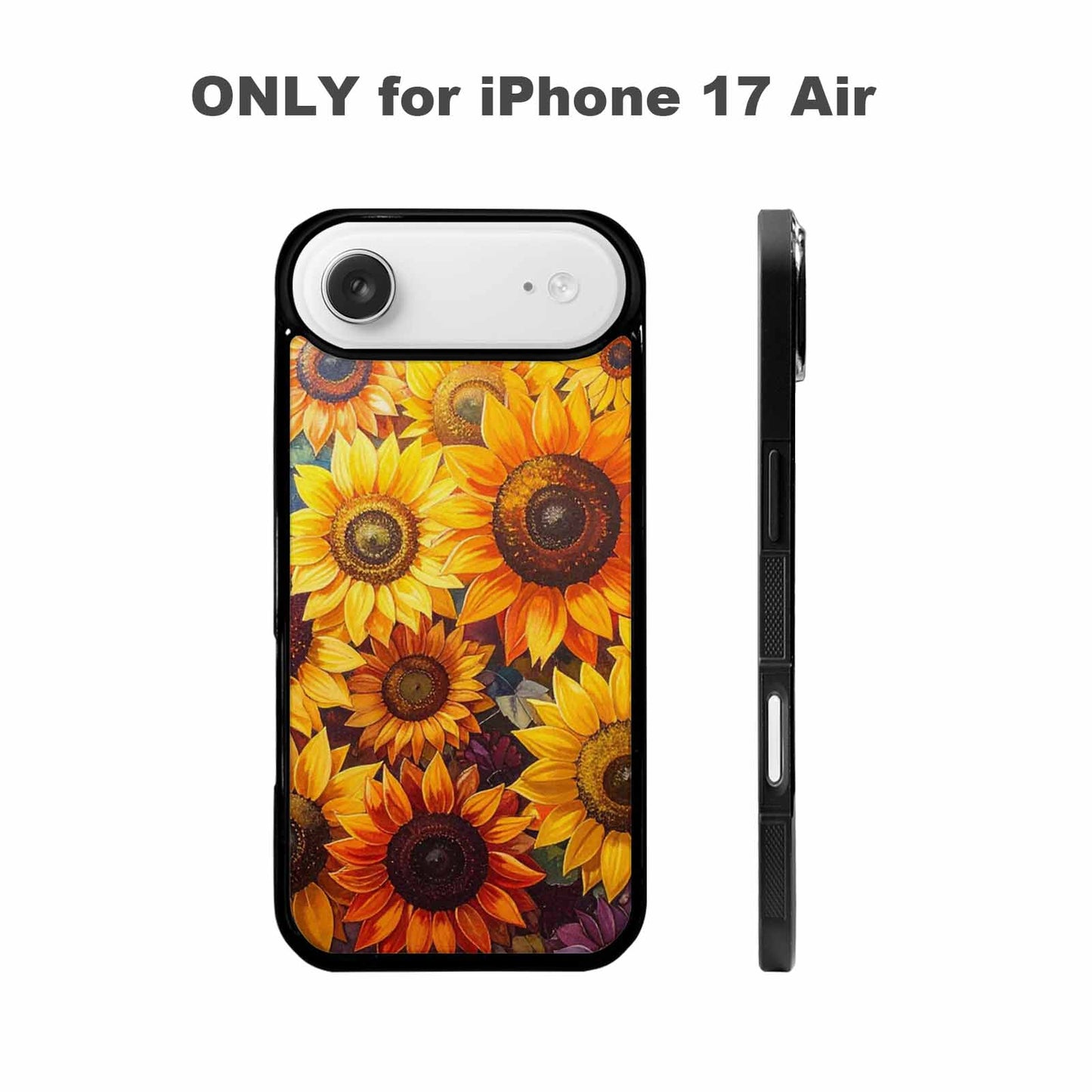 iPhone 17 Air Case — Full Color Vibrant Sunflower Burst Floral, Original Design Phone Case