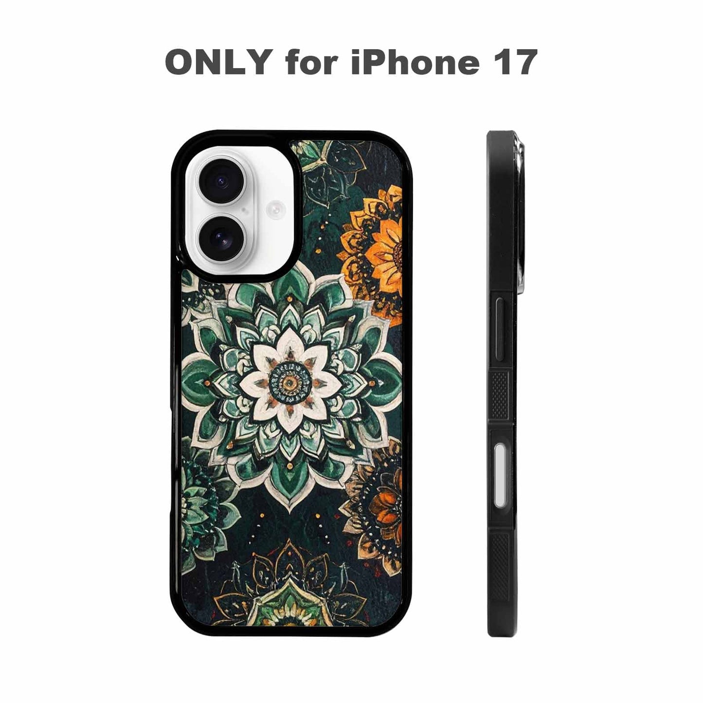 iPhone 17 Case — Small Mandala Pattern, Randomly Floral, Custom Print Case Cover