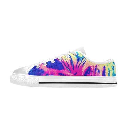MEN'S Tie Dye Splash Retro Canvas Neon Fantasy Shoes