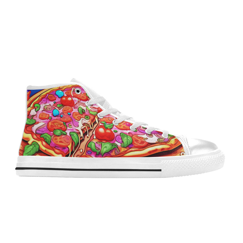 MEN'S Chill Pizza Fantasy Art High Top Canvas Dreamcore Custom Sneakers