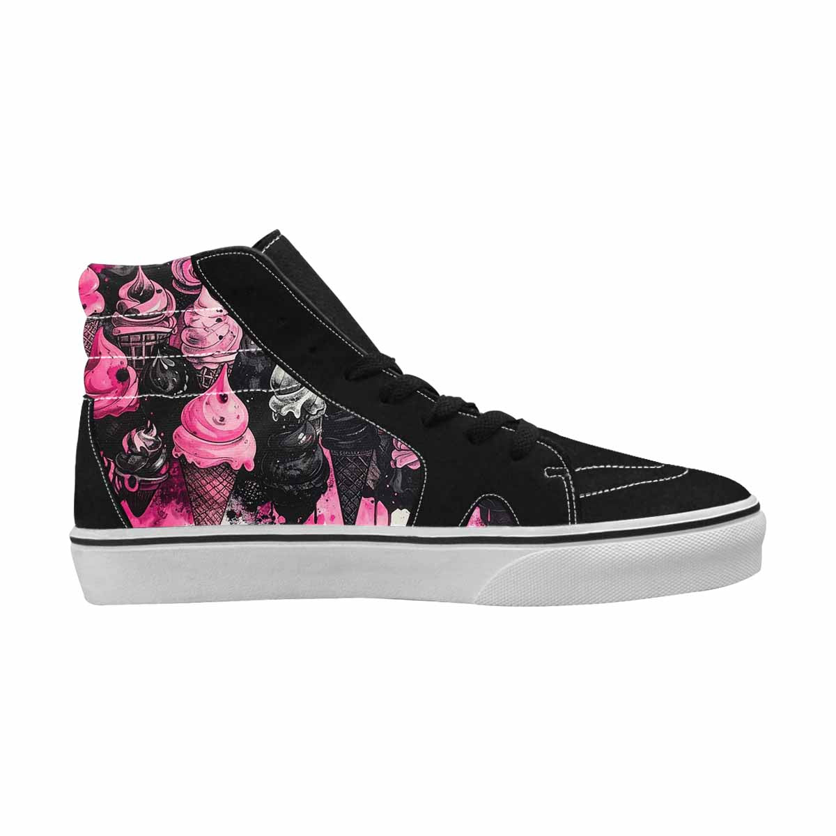 MEN'S Ice Cream Motif High Top Canvas Grunge Shoes