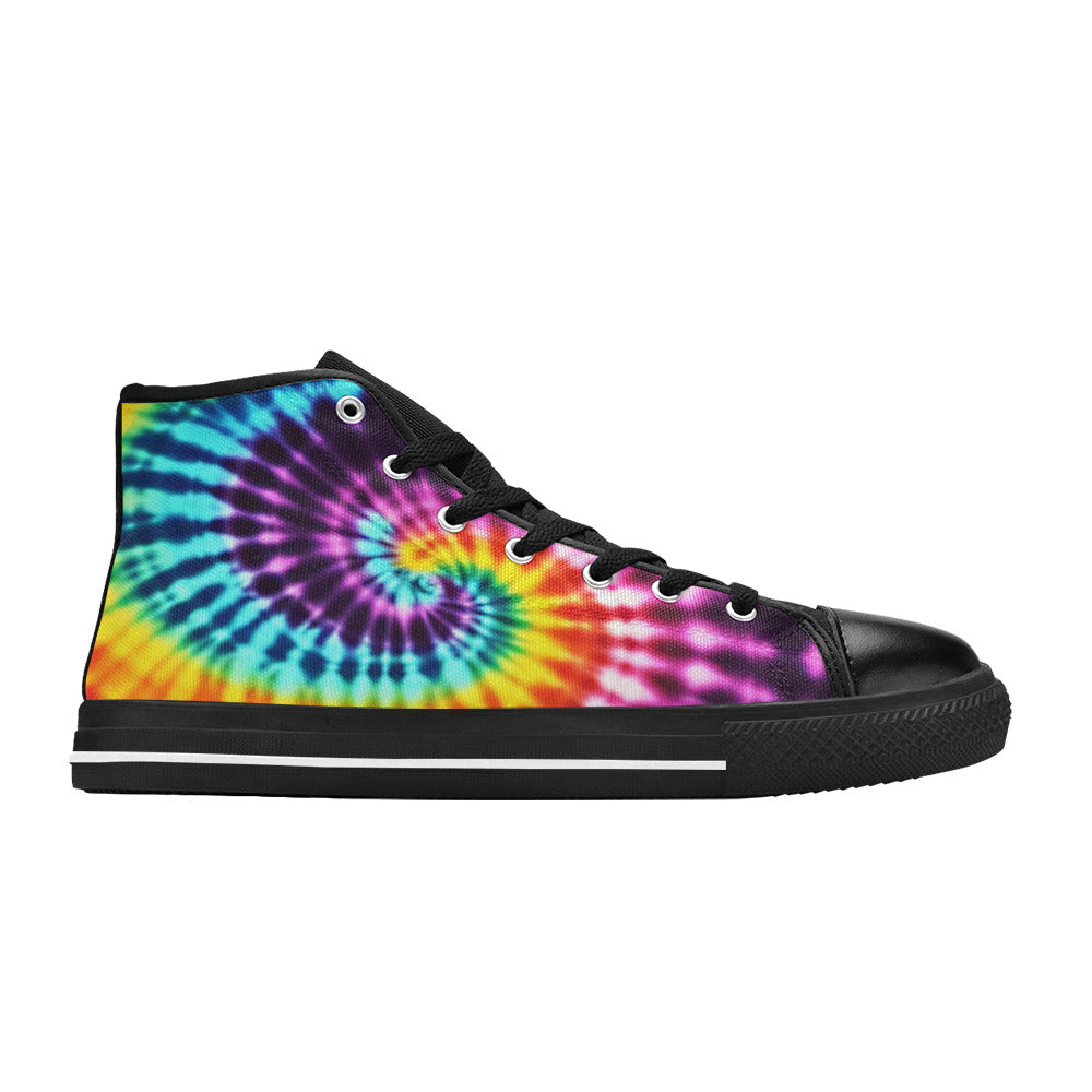 MEN'S Cc Tie Dye Art High Top Canvas Y2K Custom Sneakers