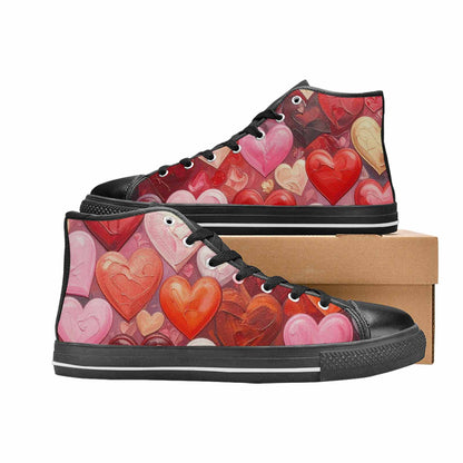 WOMEN'S No Words Or High Top Canvas Vivid Custom Shoes