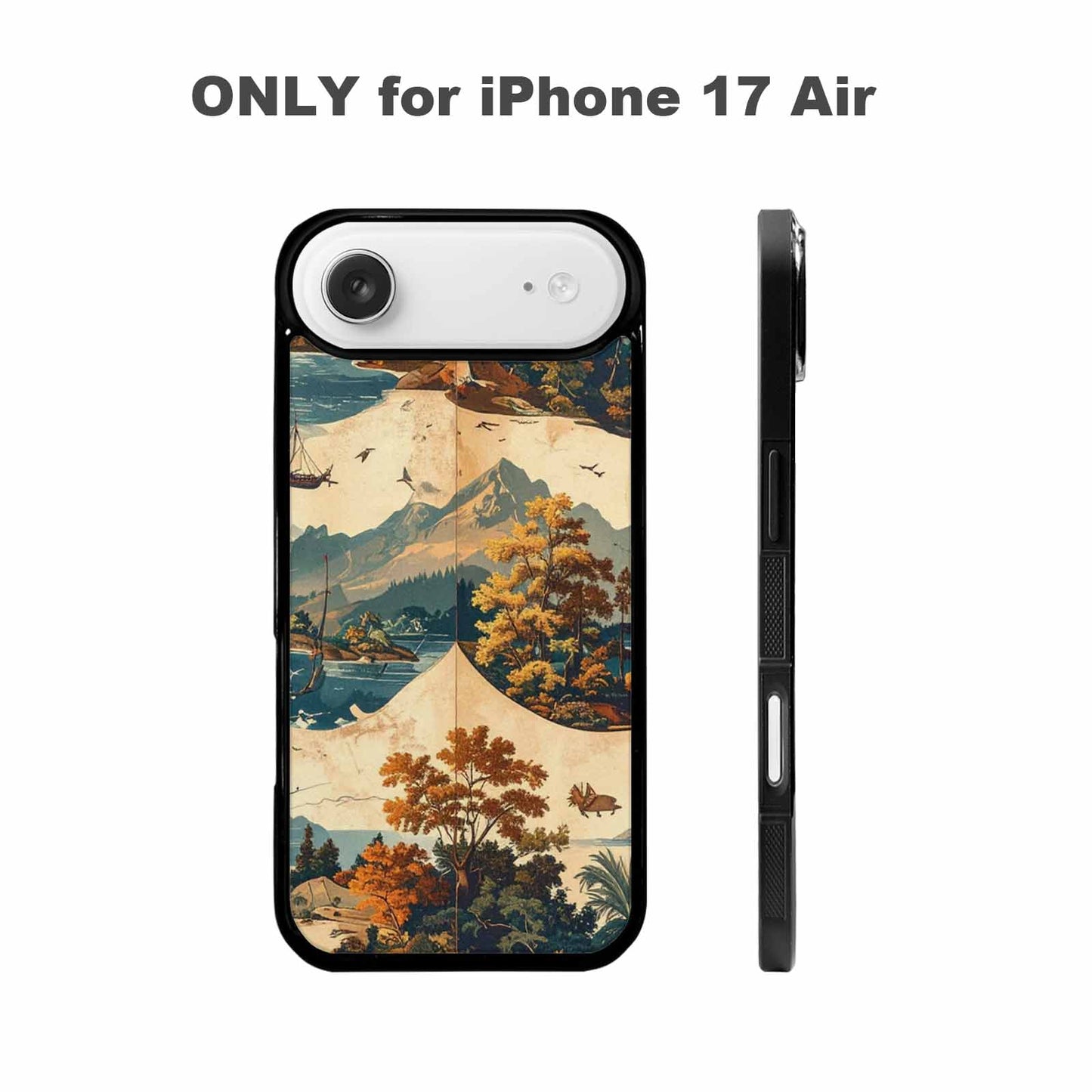 iPhone 17 Air Case — Vintage Travel Artwork Pattern Retro Vintage, Custom Designed Case Cover