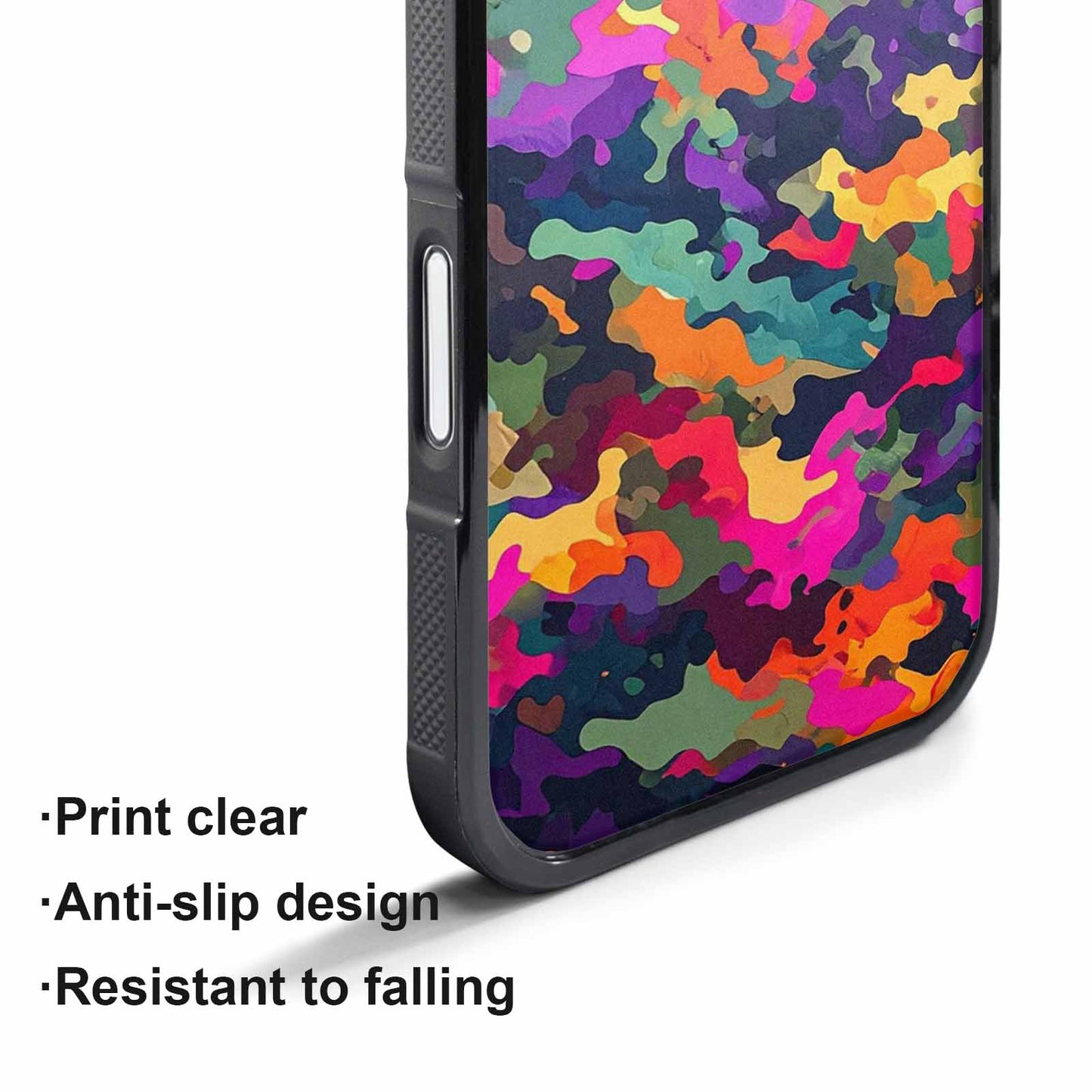 iPhone 17 Pro Max Case — Small Military Camouflage Blotch Camo, Personalized Phone Case