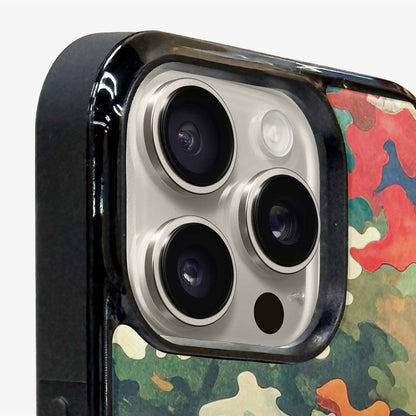 iPhone 16 Pro Case — Camo Patches Full Color Vibrant Camo, Custom Phone Case