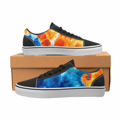 WOMEN'S Tie Dye Mixed Style Canvas Lace-Up Vivid Custom Sneakers