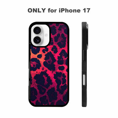 iPhone 17 Case — Leopard Print Dark Seamless Animal Print, Custom Phone Case