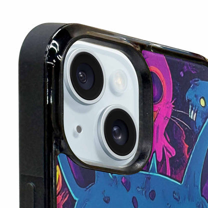 iPhone 15 Plus Case — Mixed Toxic Glow Creature Pattern Hundreds, Personalized Phone Case