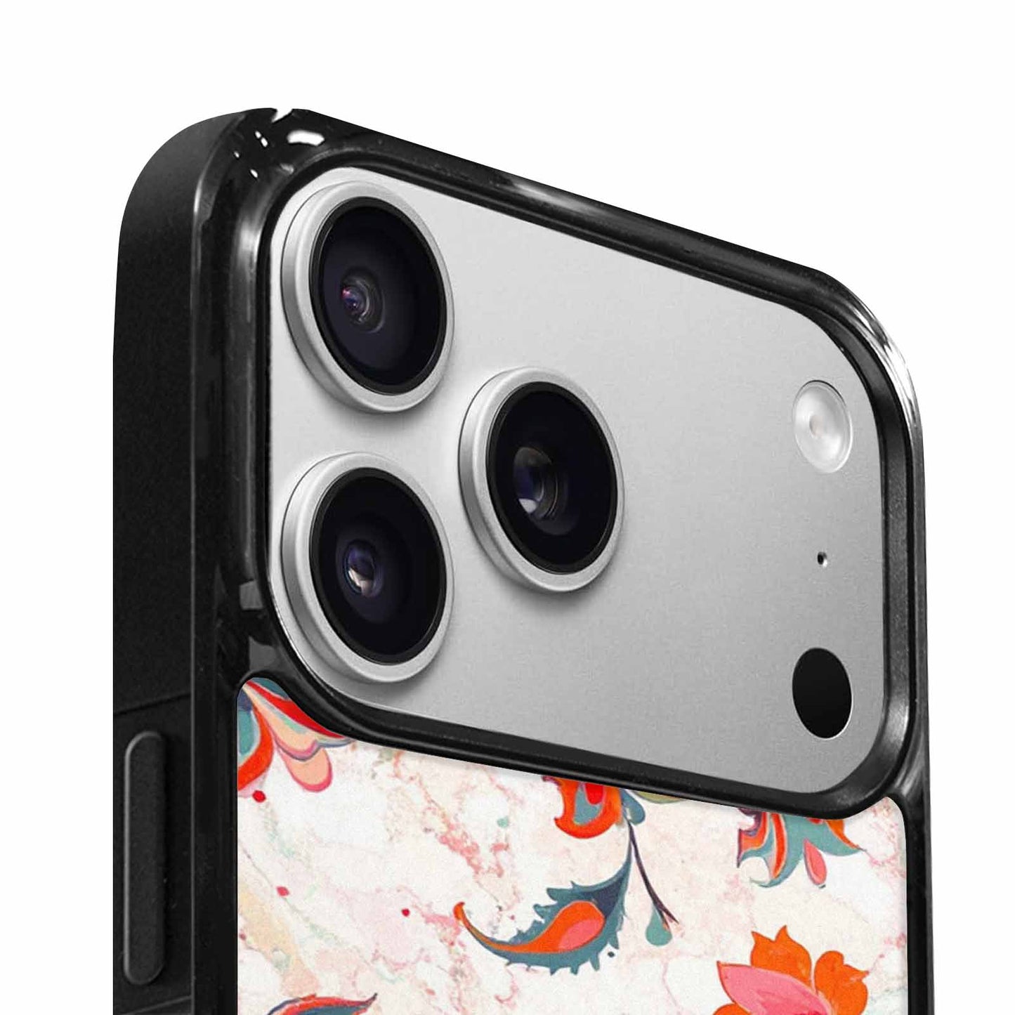 iPhone 17 Pro Max Case — Marble Floral, Custom Phone Case