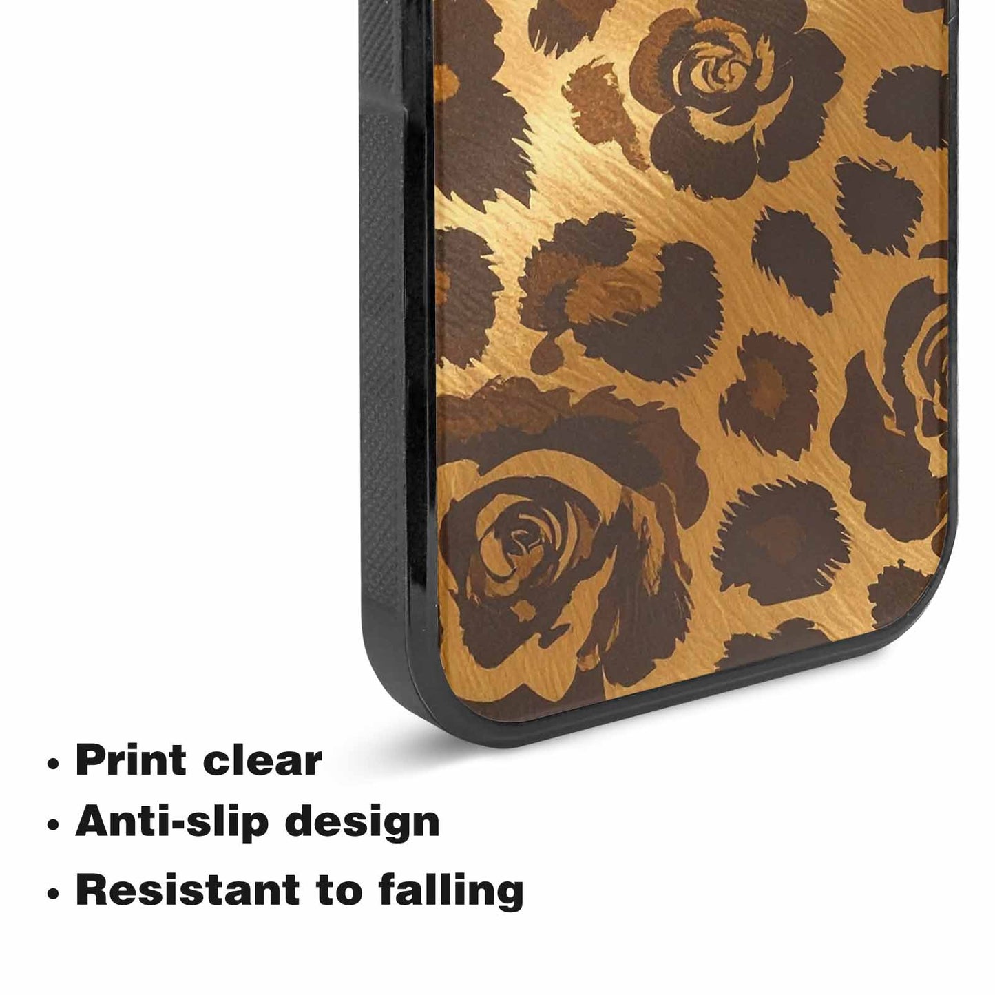 iPhone 15 Plus Case — Classic Leopard Print Warm Golden Tan, Original Design Phone Case