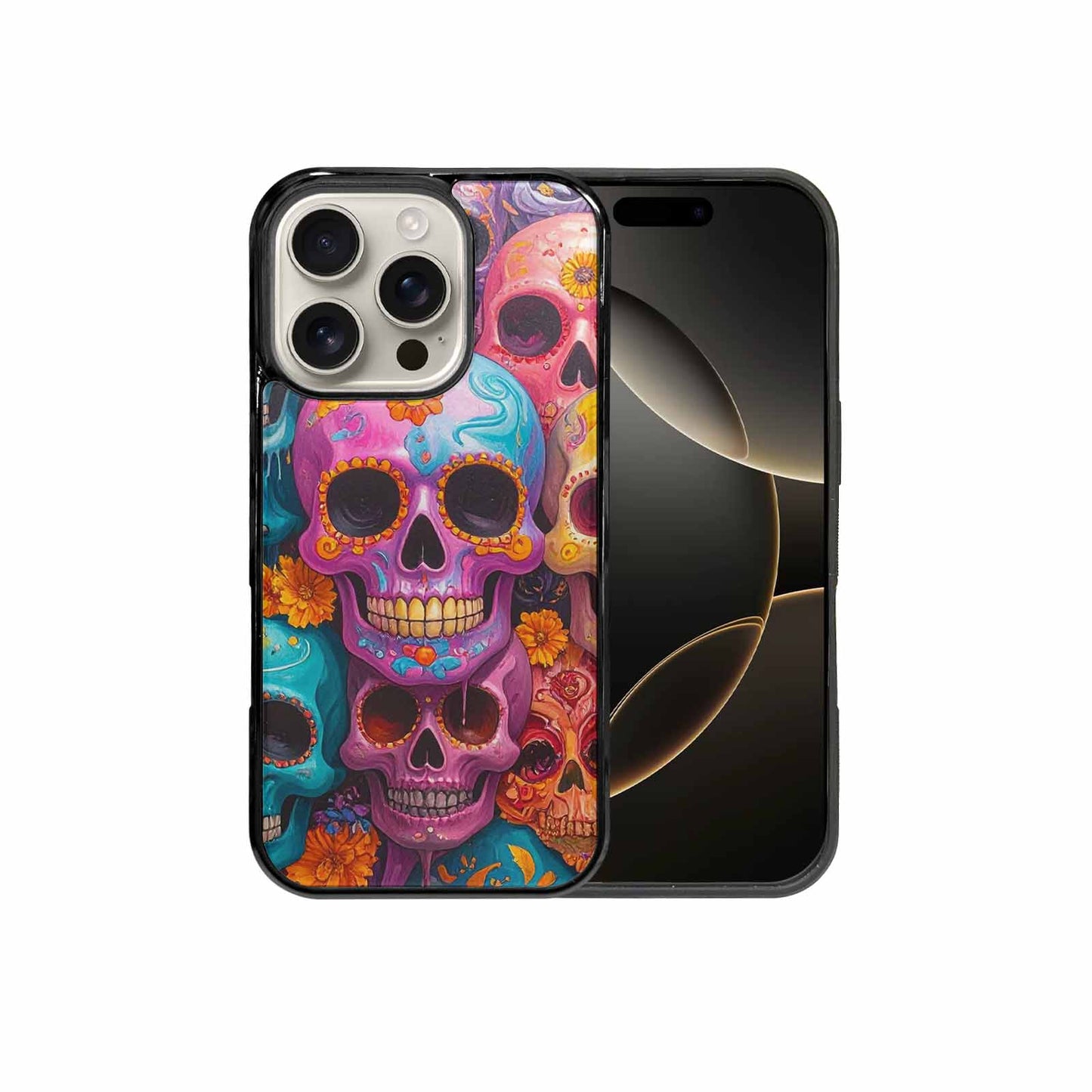 iPhone 16 Pro Case — Sugar Skullsmelting Sugar Skulls, Unique Phone Case Design