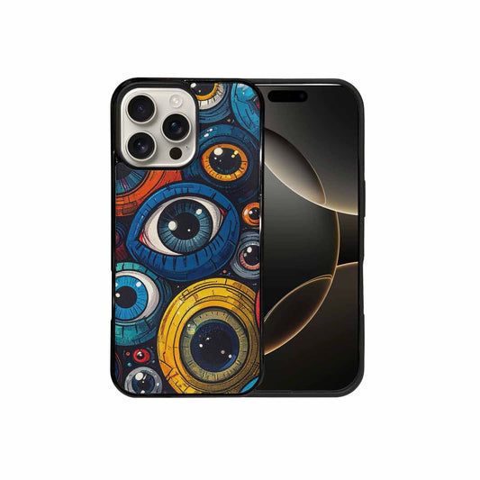 iPhone 16 Pro Max Case — Cartoon Eyeballs, Custom Phone Case