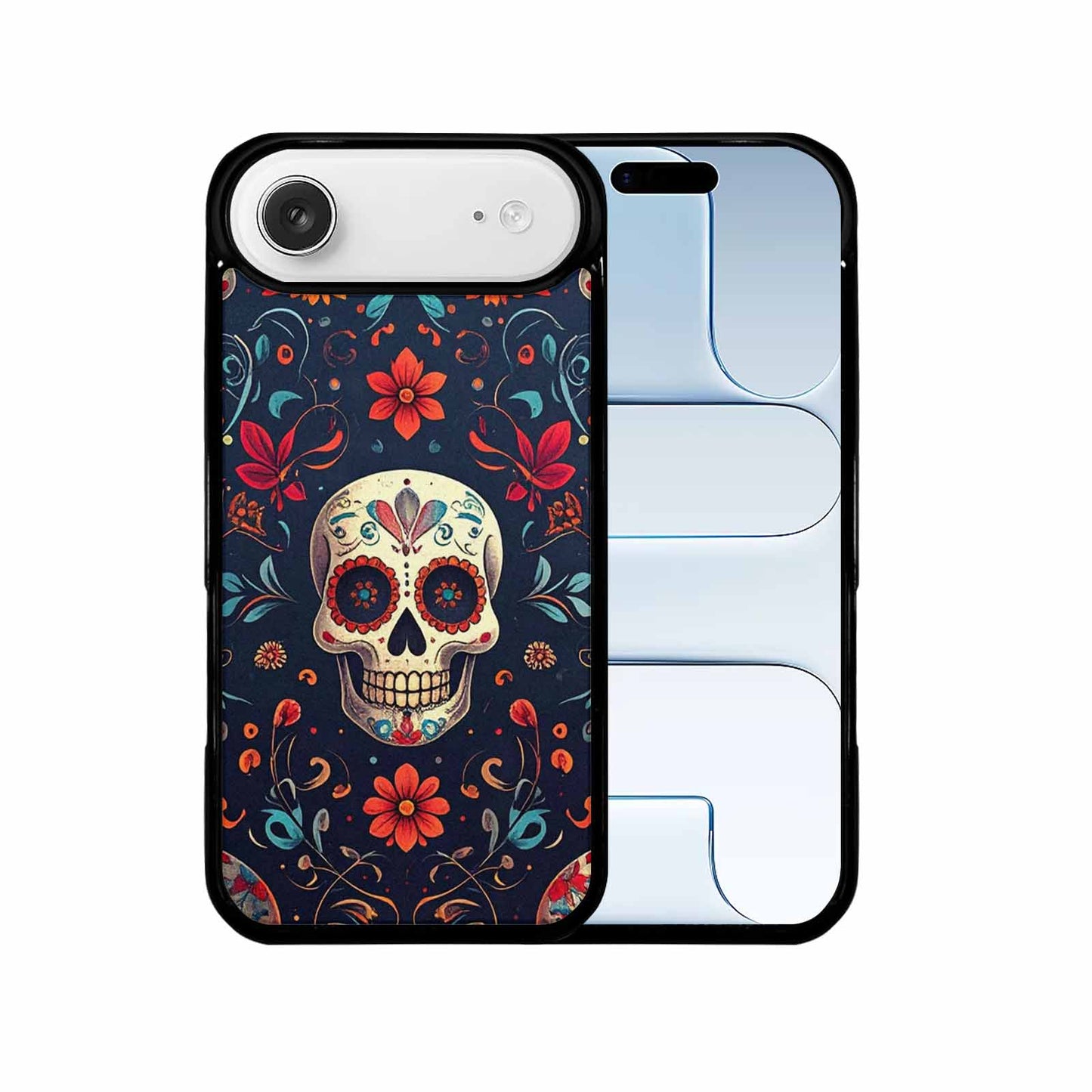 iPhone 17 Air Case — Day Dead Sugar Skull Art Gothic, Custom Printed Phone Case