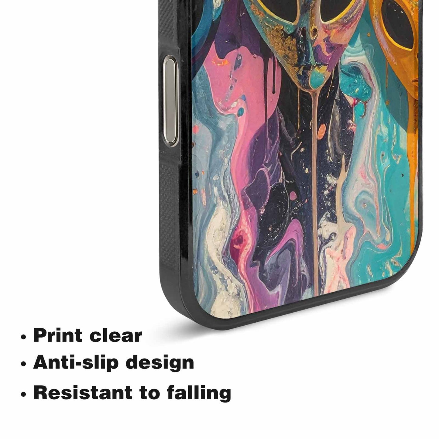iPhone 16 Pro Max Case — Aliens Marblealiens Pattern Dng Personalized Phone, Custom Print Case Cover