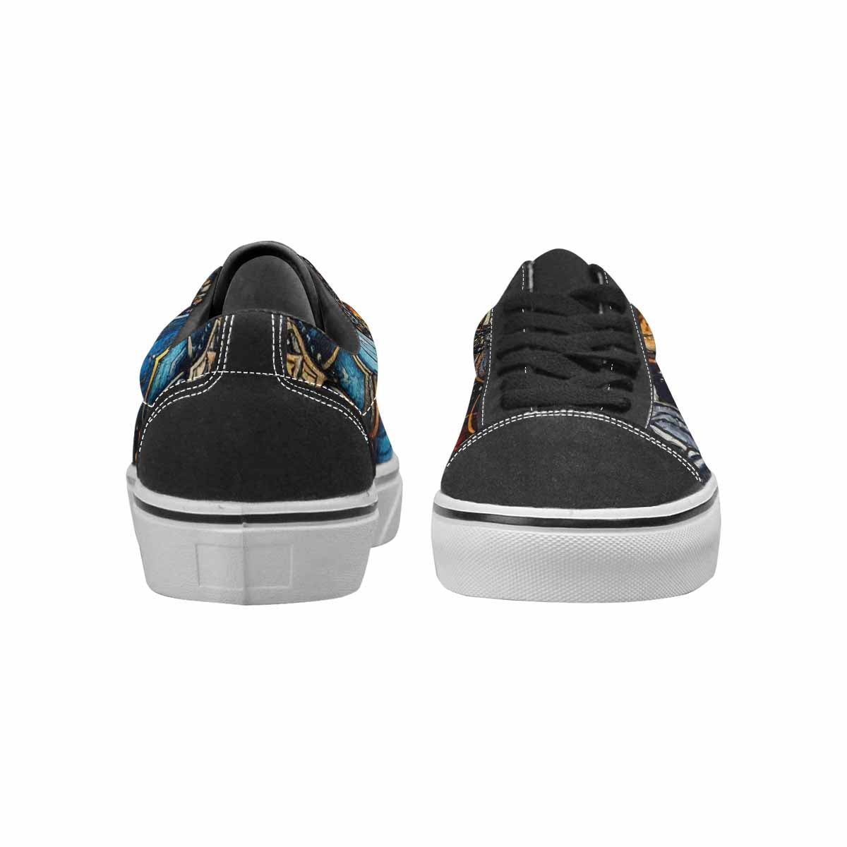 WOMEN'S Mandala Medallion Lace-Up Canvas Kaleidoscope Custom Sneakers