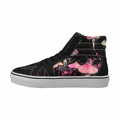 MEN'S Rainbow Drip Mushrooms High Top Canvas Aesthetic Shoes