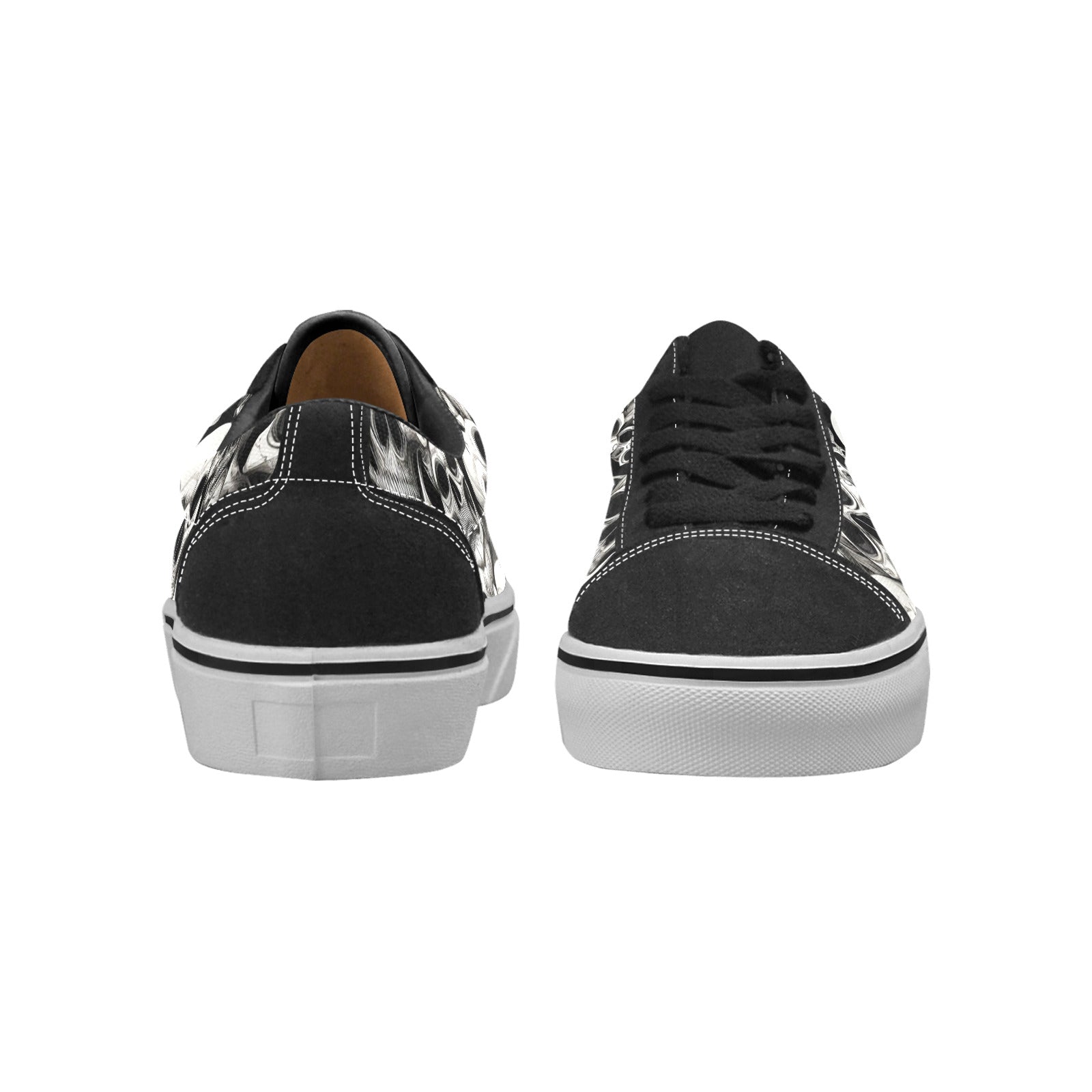 MEN'S Skulls Mania Low Top Skateboarding Cottagecore Shoes