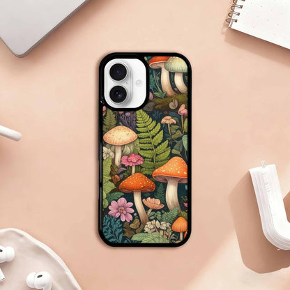 iPhone 17 Case — Mushrooms Botanicalmushrooms P Kzu Floral, Customized Protective Case