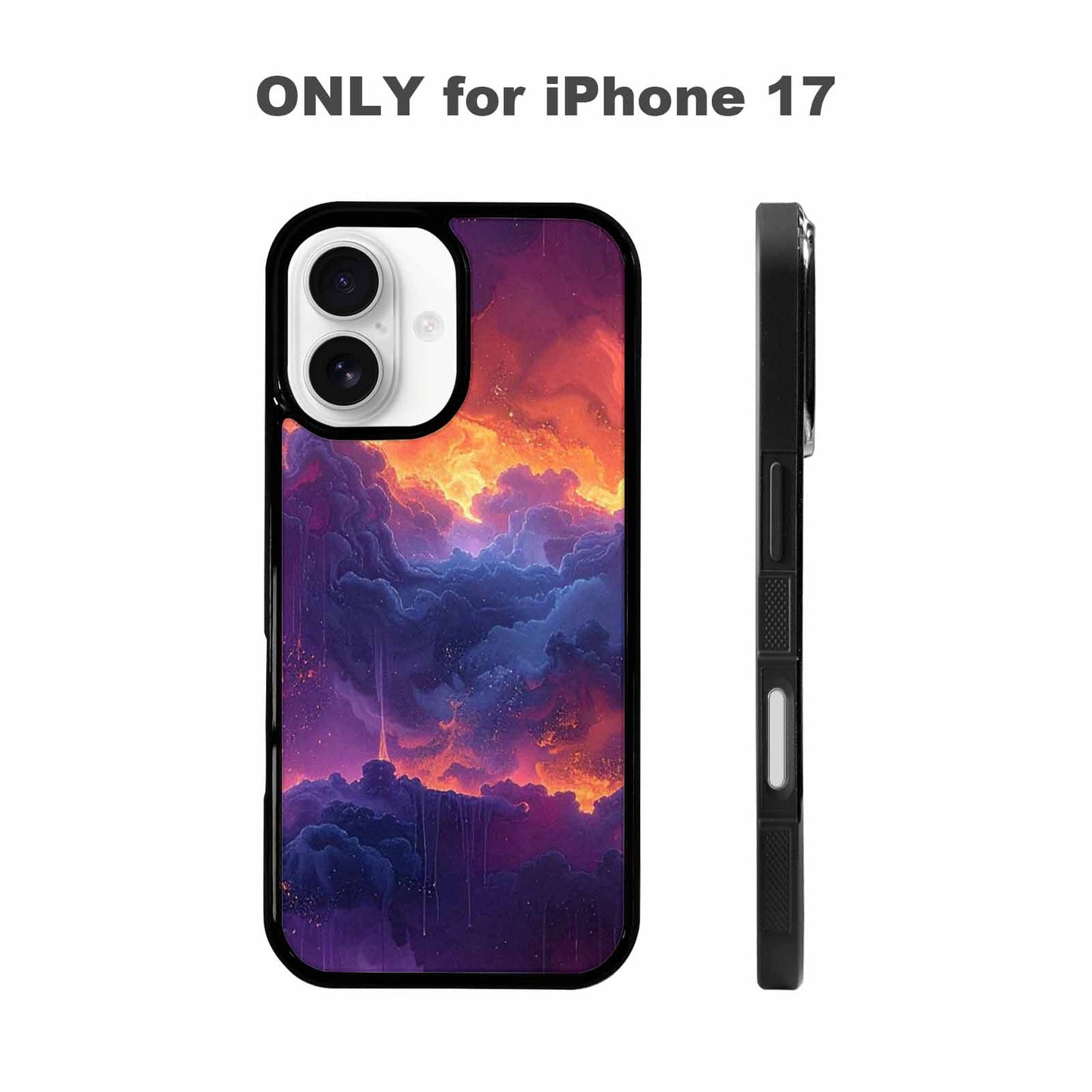iPhone 17 Case — Seamless Tileable Pattern Of Galaxy Space, Customized Protective Case