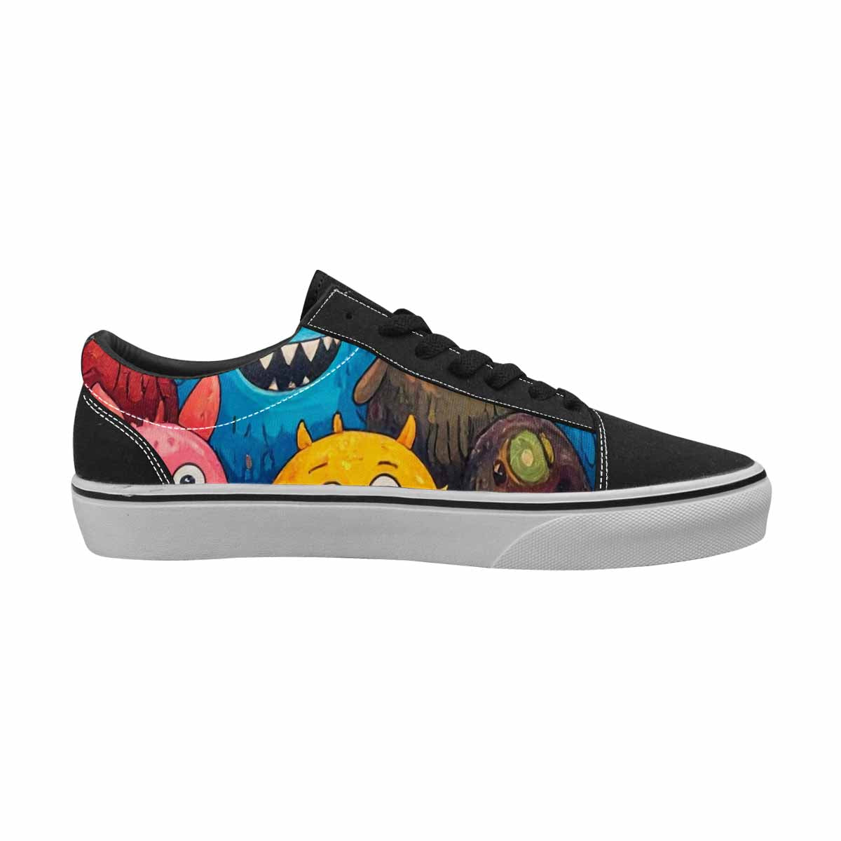 WOMEN'S Monsters (general) Cartoon Monst Lace-Up Canvas Dreamlike Shoes