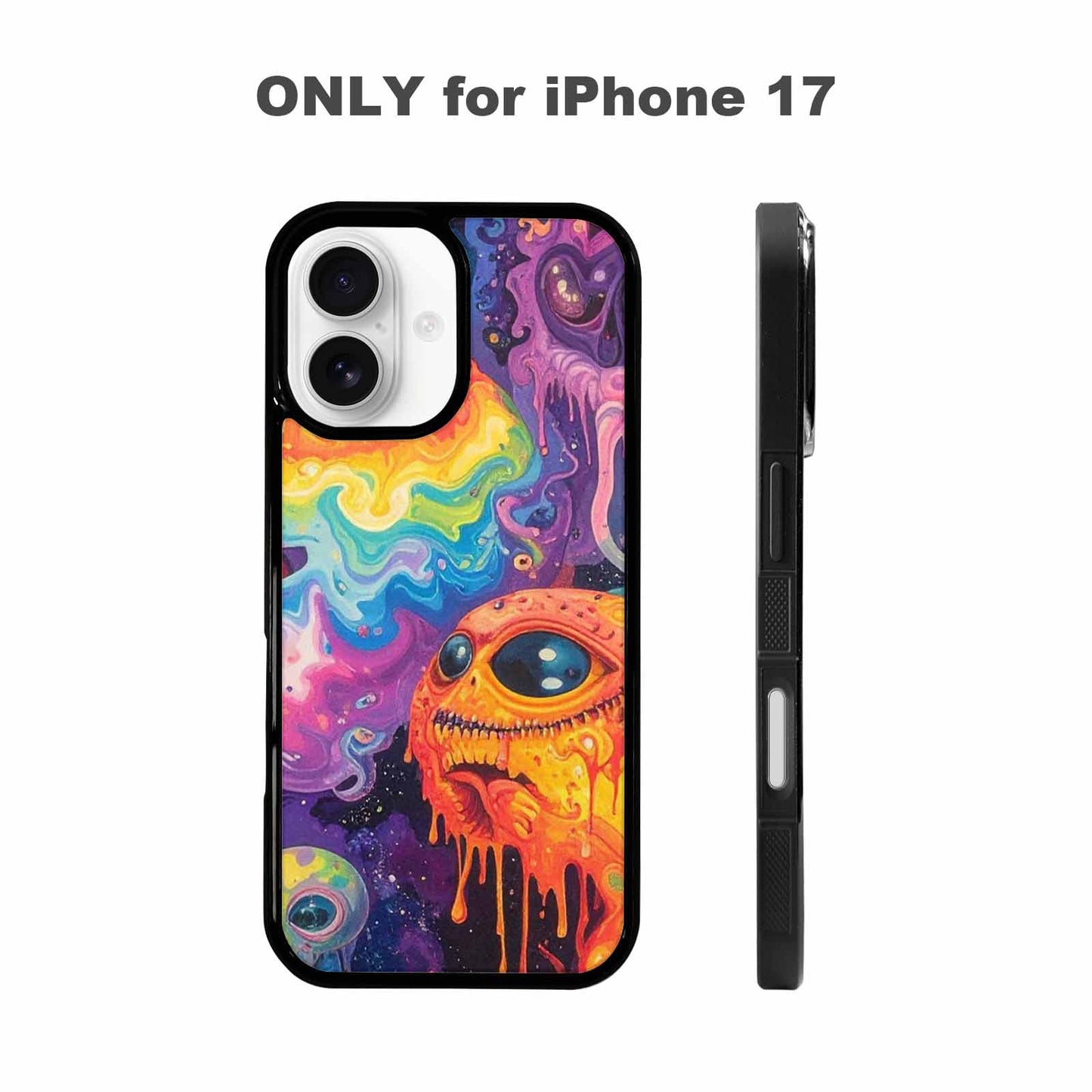 iPhone 17 Case — Aliens Tie Dyemelting Aliens Tie Dye, Customized Protective Case