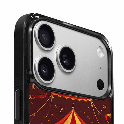 iPhone 17 Pro Case — Vintage Circus Art Pattern Retro Vintage, Custom Print Case Cover