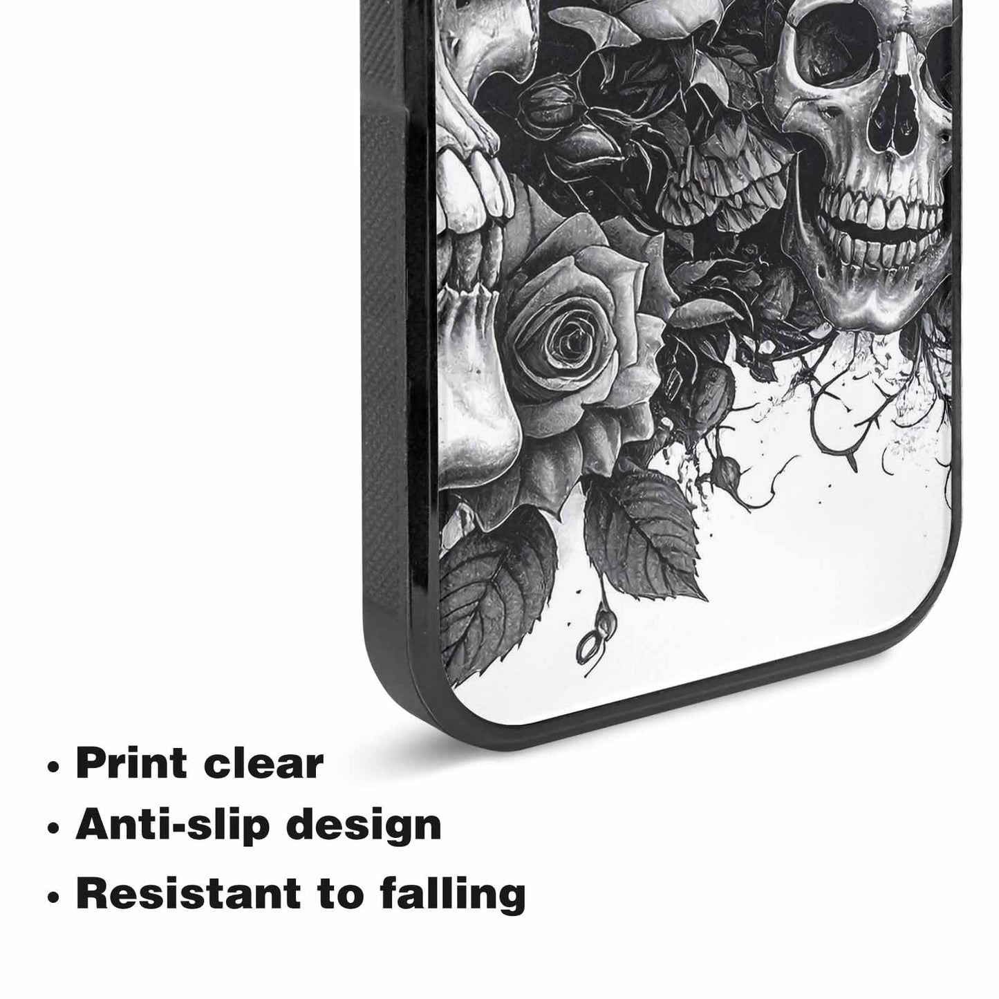 iPhone 15 Plus Case — Skull Gothic Art Dark Original, Original Design Phone Case