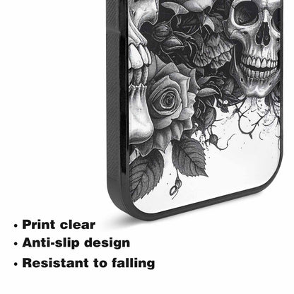iPhone 15 Plus Case — Skull Gothic Art Dark Original, Original Design Phone Case