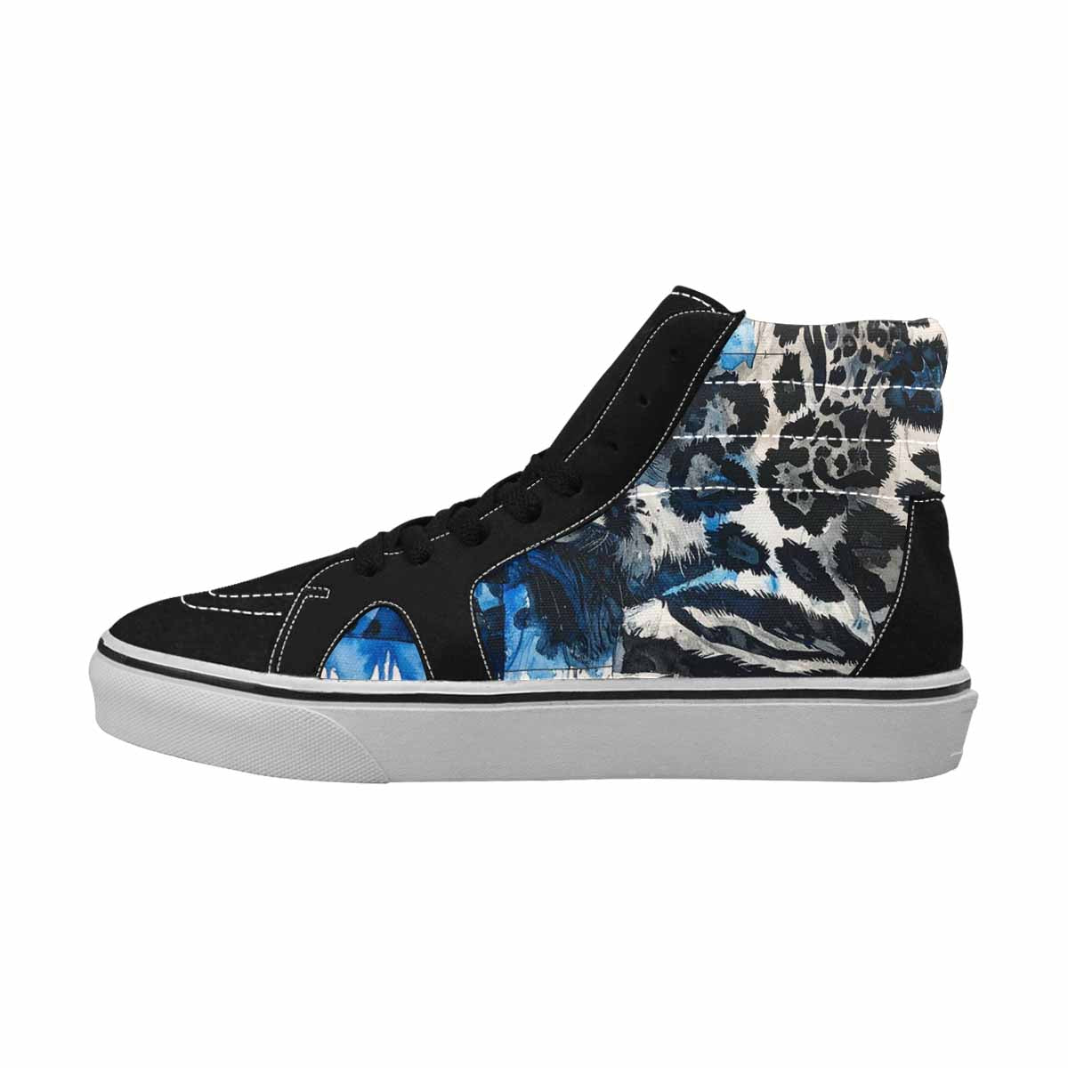 MEN'S Animal Print High Top Canvas Vivid Custom Sneakers
